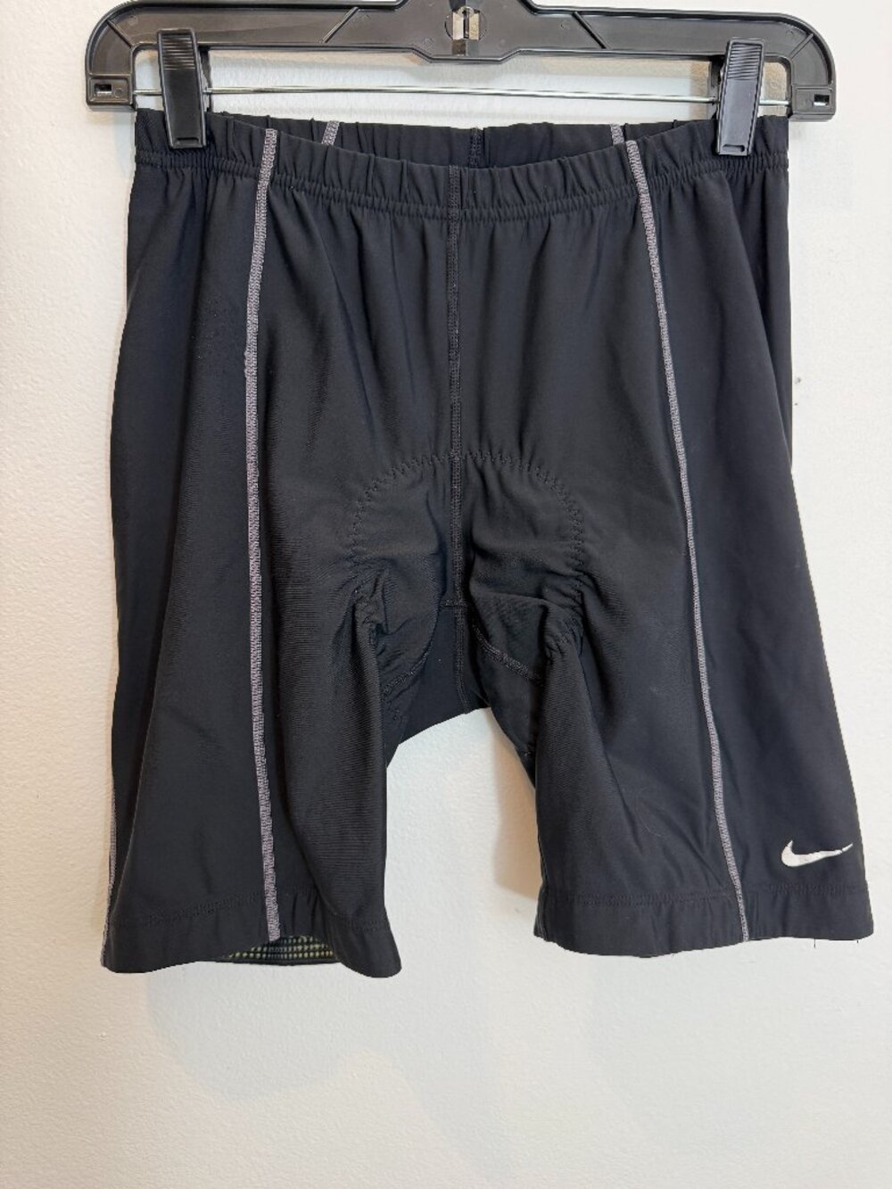 Nike Dri-FIT Padded Cycling Shorts Womens Large Black Bike Chamois S50911EVR